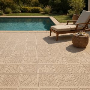 Anti-Slip Decorative Tiles for Poolside & Patio - Aesthetic Safety Upgrade for Slippery Spaces