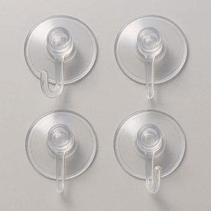 _30c4a0c9-06c6-4381-9978-bbe0b59ec2dc Transparent Suction Cup Hooks – Clear & Discreet for Showers & Windows