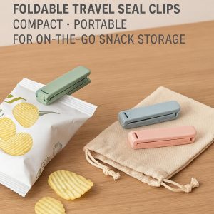 Foldable Travel Seal Clips – Compact & Portable for On-the-Go Snack Storage