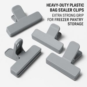 Heavy-Duty Plastic Bag Sealer Clips – Extra Strong Grip for Freezer & Pantry Storage