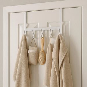 _56622ed2-5abd-4a08-a709-3786bd64f1c2 Space-Saving Over-The-Door Hooks – Multi-Purpose Organizer for Bathrooms & Closets