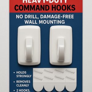 _e3db918b-2e83-4e27-8d0a-49e60c03cc42 Heavy-Duty Command Hooks – No Drill, Damage-Free Wall Mounting