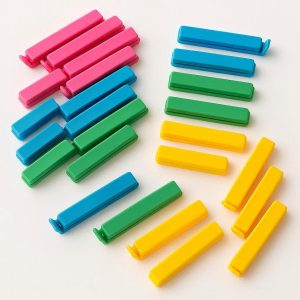 Colorful Plastic Food Bag Clips - Bulk Set for Home & Travel