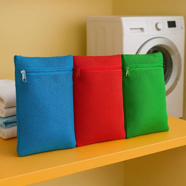 3-Pack Mesh Laundry Bags - Delicate Wash Protection for Lingerie & Swimwear