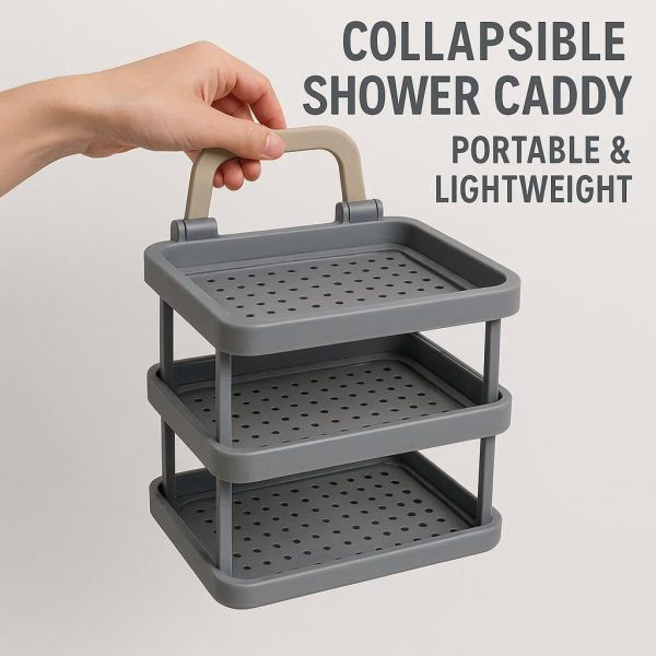 Collapsible Shower caddy - Portable & Lightweight