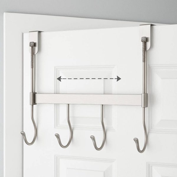 Adjustable Tension Hooks - Expandable for Different Door Thicknesses