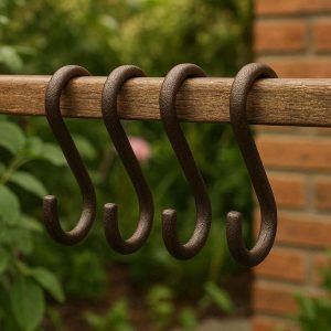 Rust-Resistant Metal Hooks - Durable Outdoor Use for Gardens & Patios